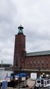 City Hall, Stadshus, Stadshuset. Stockholm City Hall is the building of the Stockholm City Council in Sweden. It is located at the Royalty Free Stock Photo