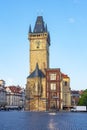 City Hall tower on Old Town square, Prague, Czech Republic Royalty Free Stock Photo