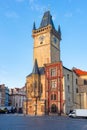 City Hall tower on Old Town square, Prague, Czech Republic Royalty Free Stock Photo