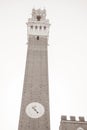 City Hall Tower, Piazza del Campo Square, Siena Royalty Free Stock Photo