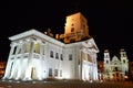City hall in the Upper Town of Minsk at night Royalty Free Stock Photo