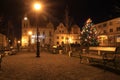 city hall in Vidnava city at christmas