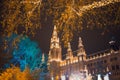 City Hall of Vienna and Christmas market - Austria Royalty Free Stock Photo