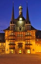 The city hall of wernigerode Royalty Free Stock Photo