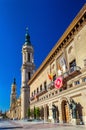 The City Hall of Zaragoza - Spain, Aragon Royalty Free Stock Photo