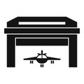 City hangar icon, simple style