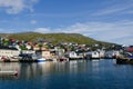 City and harbor, Honningsvag,Nordkapp municipality,Norway Royalty Free Stock Photo
