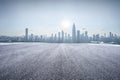 City highway and buildings skyline in Shenzhen Royalty Free Stock Photo