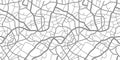 City with highways, major and minor roads, town footprint plan. Seamless texture. Plan street map, road graphic navigation. Vector Royalty Free Stock Photo