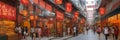 City of Hong Kong, China, Temple Street Shopping Complex, an authentic neighbourhood with colonial architecture and narrow streets