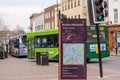 City Information Sign in Taunton Somerset England