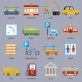 City infrastructure icons