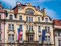 City Insurance Company Building in Neo-Baroque Style in Prague  now Ministry of Regional Development Royalty Free Stock Photo