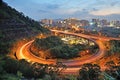 City interchange overpass Royalty Free Stock Photo