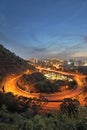 City interchange overpass Royalty Free Stock Photo