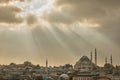 The city of Istanbul, the view of the mosque