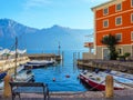 City in Italy on Lake Royalty Free Stock Photo