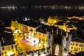 City italy visit trip Sirmione night Royalty Free Stock Photo