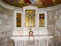 city of Jerusalem, the interiors of Christian churches. Royalty Free Stock Photo