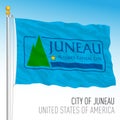 City of Juneau flag, Alaska, United States Royalty Free Stock Photo