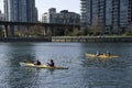 City kayaking