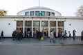 City, Kiev, Ukraine. City center and Metro entrance with people and tourists. Street view, everyday life