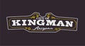 City of Kingman on black background