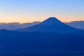 The city of Kofu and Mt.Fuji