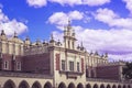 City of Krakow in Poland, Main Square in the Old Town with the arcade of the Coth Hall Sukiennice Royalty Free Stock Photo