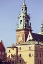 City of Krakow in Poland, Main Square in the Old Town Royalty Free Stock Photo