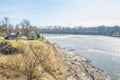 Kuldiga bridge and river at Latvia. 2018