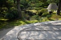 Kyoto, Japan. Ginkaku-ji Temple stone garden Royalty Free Stock Photo