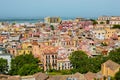 City landscape of colorful old Cagliari, Sardinia, Italy Royalty Free Stock Photo