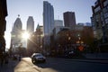 City Landscape - Downtown traffic in a busy street