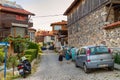 City landscape - Elderly ladies in the streets of the old town of Sozopol