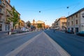 VERONA, ITALY- September 08, 2016: City landscape on the evening and view on the Piazza XVI Ottobre