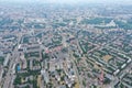 City landscape minsk belarus of digital copter Royalty Free Stock Photo