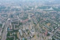 City landscape minsk belarus of digital copter Royalty Free Stock Photo