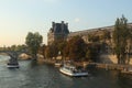 City landscape Paris la seine France bridge river Royalty Free Stock Photo