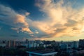 heavy cloud in Beijing sunset