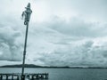 City Lantern Beside the ocean