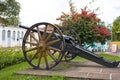 Lapa, Parana, Brazil / February 2020: Old cannon used in the Federalist Revolution.