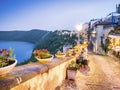 City life in Castel Gandolfo, pope's summer residency, Italy Royalty Free Stock Photo