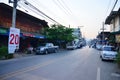 City life of people at morning time at Phrae