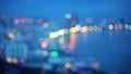 City light blur bokeh defocused background Royalty Free Stock Photo