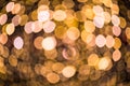 City lights blurred abstract circular bokeh on background Royalty Free Stock Photo