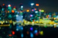 City lights bokeh blur effect at night Royalty Free Stock Photo