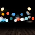 City lights bokeh Royalty Free Stock Photo