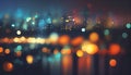 City lights bokeh at night Royalty Free Stock Photo