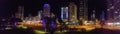 City Lights Skyline - Romantic views across Brisbane seen from the banks of the Brisbane River Qld Australia